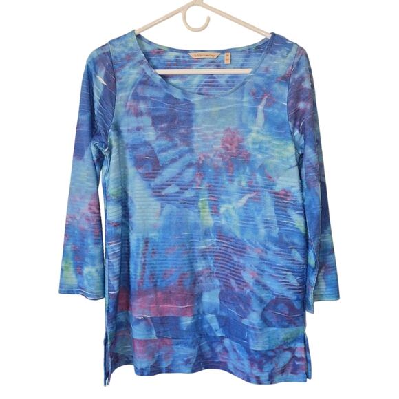 Soft Surroundings Tops - Soft Surroundings Watercolor Textured Ribbed Long-Sleeve Tunic